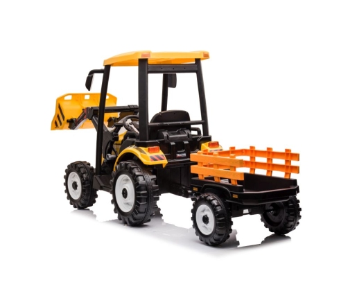 Battery-operated tractor with trailer Hercules Yellow 24V