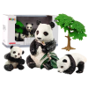 Animal Figurine Set Panda Eating with the Little Ones