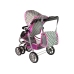 Baby Doll Stroller 2-in-1 Carrycot Bag Pink Stars