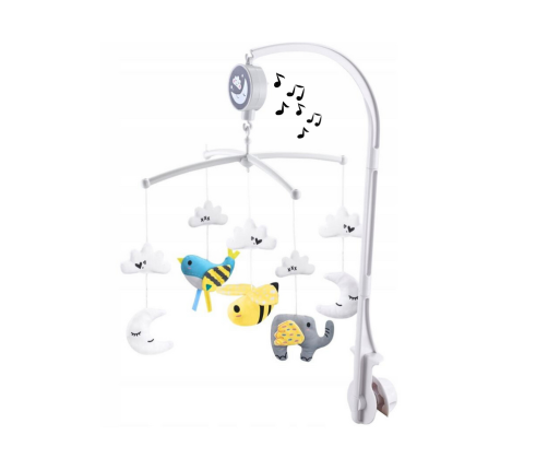 Wind-up Mobile Music Box for a Baby Bed