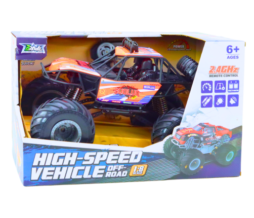 Off-road Remote Controlled RC Car 1:8 Shock Absorbers Orange