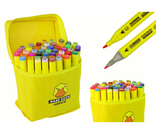 Set of 48 Pens Markers Markers in Bag