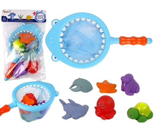 Water Animals Rubber Mesh Shark Bathing Set