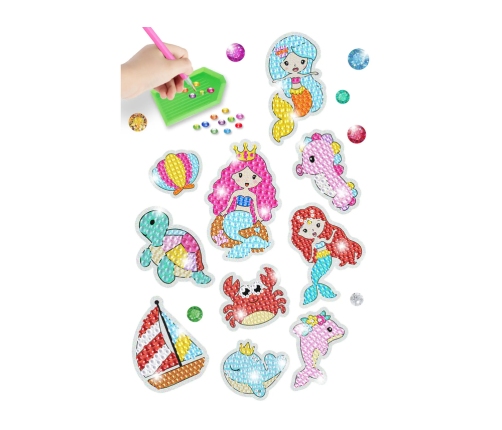 Diamond Embroidery Sticker Set Sea World Animals Mosaic