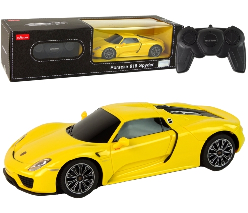 Car R/C Porsche 918 1:24 Rastar Yellow