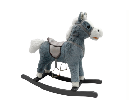 Rocking Horse 74 cm Gray Tones