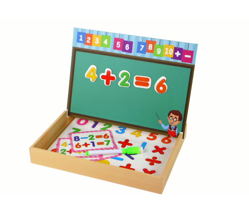 A set of educational magnetic puzzles with numbers