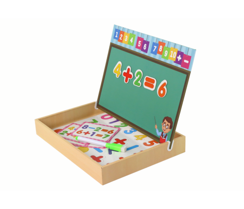 A set of educational magnetic puzzles with numbers