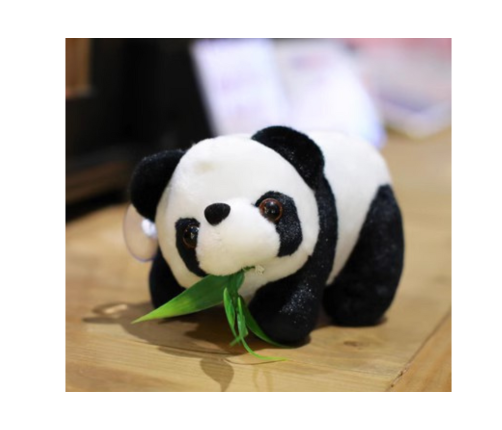 Plush Panda with Rosette Mascot Plush Toy Bear 15cm