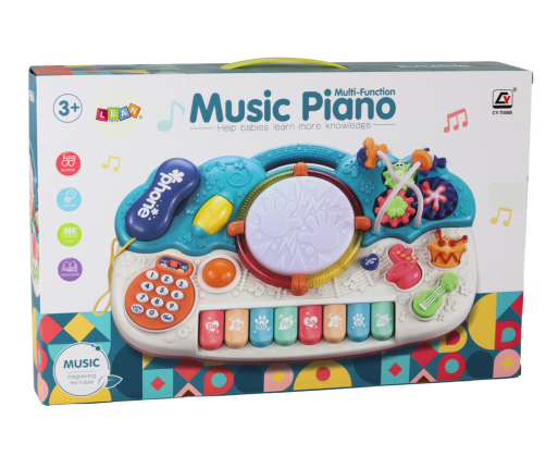 Organ Piano Educational Music Drum Sounds Light