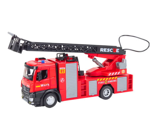 Fire Truck With Boom Lights Sounds Water Red