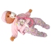 Baby Doll in Clothes and Hat, Pacifier, Feeding Bottle