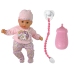 Baby Doll in Clothes and Hat, Pacifier, Feeding Bottle