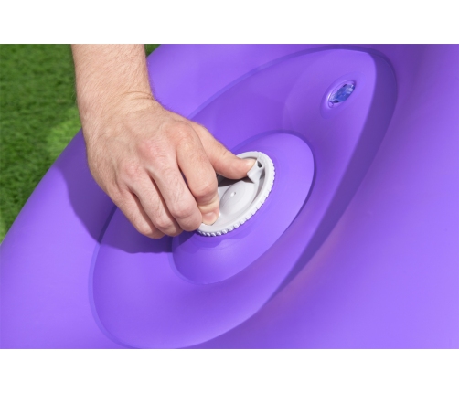 Kosmos LED Inflatable Chair 72 x 72 x 64 Bestway 75122 Purple