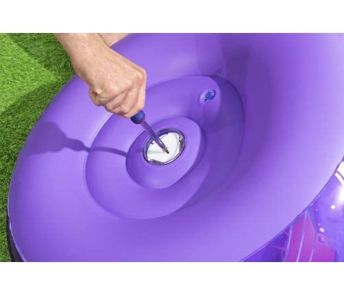 Kosmos LED Inflatable Chair 72 x 72 x 64 Bestway 75122 Purple