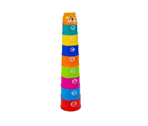 Pyramid Cups for Babies with Numbers