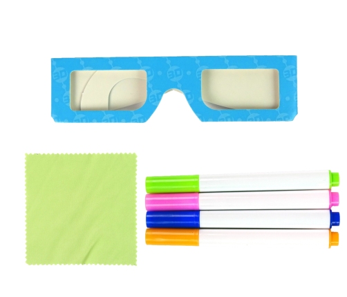 Magic Illuminated 3D Whiteboard Glasses Blue