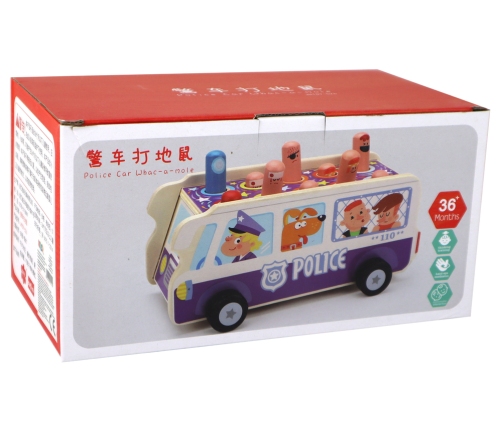 Wooden Arcade Game Dodgeball Police Bus