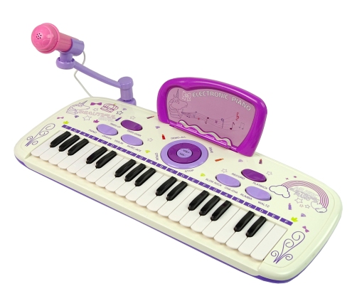 Electric Piano Keyboard For Kids Pink USB notes