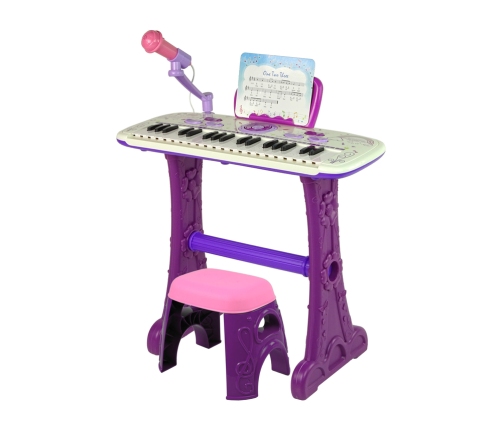 Electric Piano Keyboard For Kids Pink USB notes