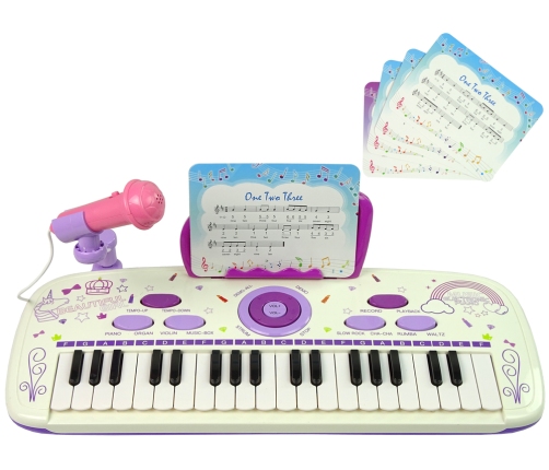 Electric Piano Keyboard For Kids Pink USB notes