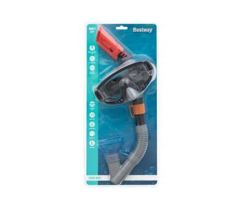 Diving Set Black Mask Snorkel Bestway 24068