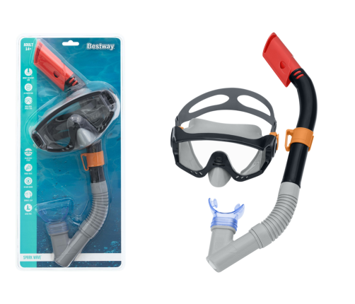 Diving Set Black Mask Snorkel Bestway 24068