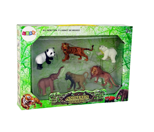 Set of 6 Wild Animals Figures  Animals Of The World