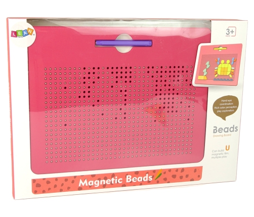 Magnetic whiteboard with balls Magnetic tablet pads Pink