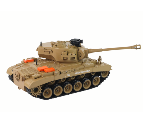 RC Tank 1:18 Cannon Smoke Shield Sounds Light Brown