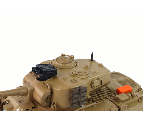 RC Tank 1:18 Cannon Smoke Shield Sounds Light Brown