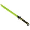 Glowing Samurai Sword Yellow Battle Weapon