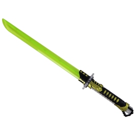 Glowing Samurai Sword Yellow Battle Weapon