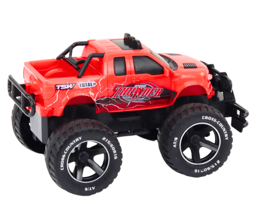 Radiovadāmā mašīna ar pulti Off-Road Car 1:18 Red