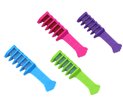 Hair Dyeing Comb Set Colored Chalk 5 pcs