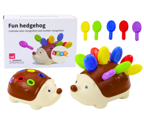 Sensory Hedgehog For Babies Colorful Number Sticks