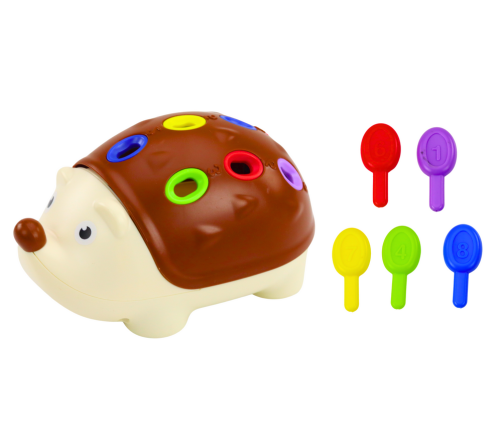 Sensory Hedgehog For Babies Colorful Number Sticks