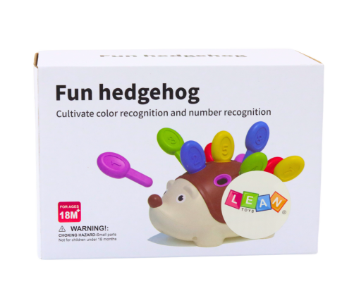 Sensory Hedgehog For Babies Colorful Number Sticks