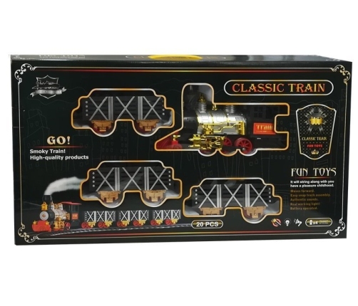 Musical Train Battery Powered Steam Engine with Carts