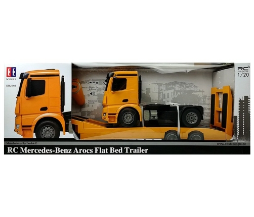 Mercedes-Benz Arocs Flat Bed Trailer Remote R/C Yellow