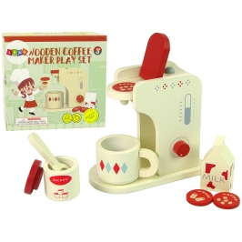 Wooden Coffee Maker Accessories Kitchen Kids