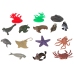 Sea Animals Set Starfish Octopus Figures 12pcs. Accessories in tube