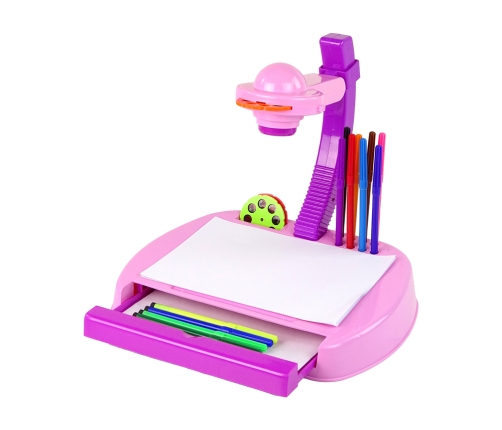 Projector Drawing Table Pink Maze Drawer