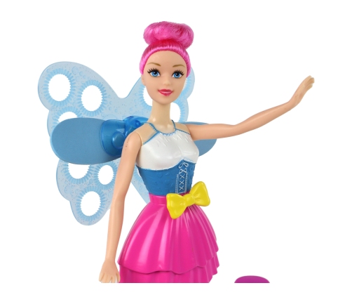 Children's Doll Fairy Magic Wings Soap Bubbles Pink