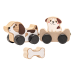 Wooden Doggie Smart Bone Toy 15443