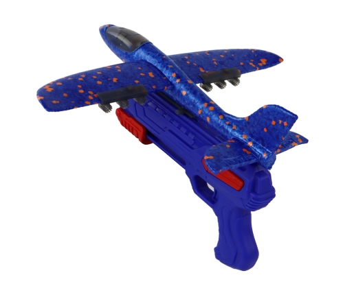 Plane Soap Bubbles Launcher Gun Blue