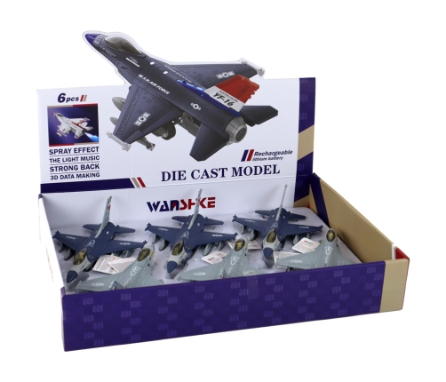 Model of a Friction Driven Airplane, navy blue or gray