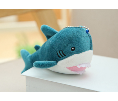 Blue Shark Plush Mascot Keychain 12 cm