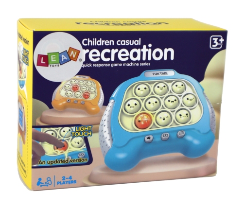 Pop It Battery Operated Sensory Game Console Lights Sounds Yellow