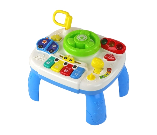 Educational Interactive Table 2in1 Board For Toddlers Steering Wheel